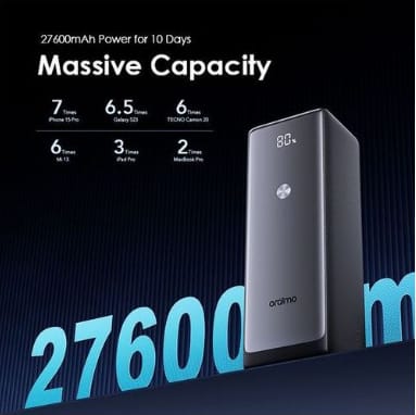 Oraimo PowerJet 130 27600mAh 130W Type-C Laptop Power Bank image